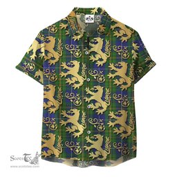 ScotsTee Shop Scottish Nova Scotia Clan Tartan Lion Rampant Hawaiian Shirt