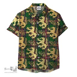 ScotsTee Shop Scottish Seller Clan Tartan Lion Rampant Hawaiian Shirt