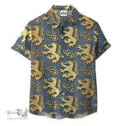 ScotsTee Shop Scottish McKerrell of Hillhouse Dress Clan Tartan Lion Rampant Hawaiian Shirt