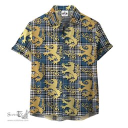 ScotsTee Shop Scottish Napier Modern Clan Tartan Lion Rampant Hawaiian Shirt