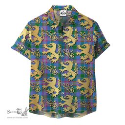 ScotsTee Shop Scottish Ralston 01 Clan Tartan Lion Rampant Hawaiian Shirt