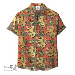 ScotsTee Shop Scottish Munro Ancient Clan Tartan Lion Rampant Hawaiian Shirt