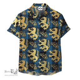 ScotsTee Shop Scottish Sorbie Clan Tartan Lion Rampant Hawaiian Shirt