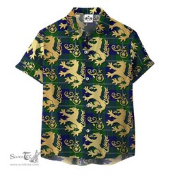 ScotsTee Shop Scottish Oliphant Modern Clan Tartan Lion Rampant Hawaiian Shirt