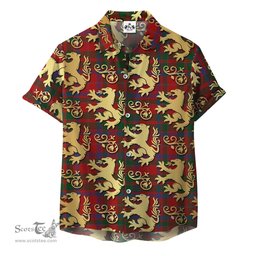 ScotsTee Shop Scottish MacQuarrie 03 Clan Tartan Lion Rampant Hawaiian Shirt