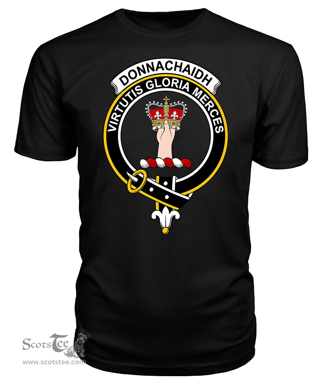ScotsTee Shop Scottish Donnachaidh Clan Tartan Scottish Clans Crest T Shirt