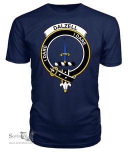 ScotsTee Shop Scottish Dalzell Clan Tartan Scottish Clans Crest T Shirt