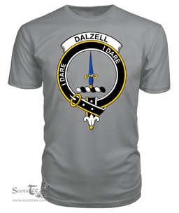 ScotsTee Shop Scottish Dalzell Clan Tartan Scottish Clans Crest T Shirt