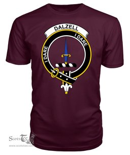 ScotsTee Shop Scottish Dalzell Clan Tartan Scottish Clans Crest T Shirt