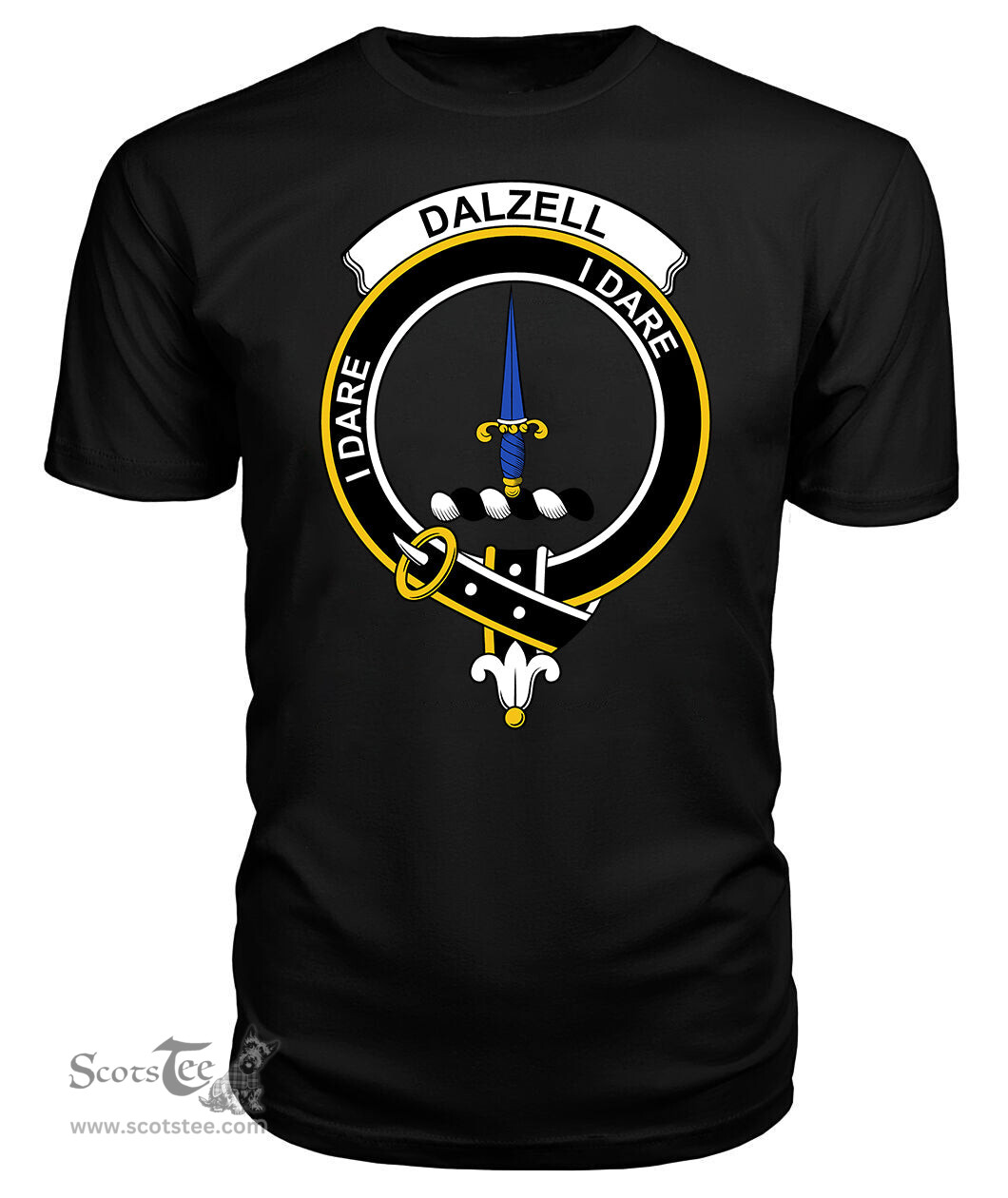 ScotsTee Shop Scottish Dalzell Clan Tartan Scottish Clans Crest T Shirt