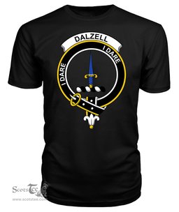ScotsTee Shop Scottish Dalzell Clan Tartan Scottish Clans Crest T Shirt