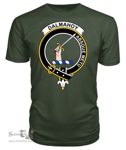 ScotsTee Shop Scottish Dalmahoy Clan Tartan Scottish Clans Crest T Shirt