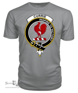 ScotsTee Shop Scottish Currie or Curry Clan Tartan Scottish Clans Crest T Shirt