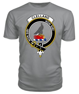 ScotsTee Shop Scottish Clelland Clan Tartan Scottish Clans Crest T Shirt