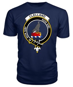 ScotsTee Shop Scottish Clelland Clan Tartan Scottish Clans Crest T Shirt
