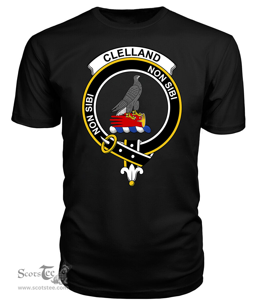 ScotsTee Shop Scottish Clelland Clan Tartan Scottish Clans Crest T Shirt