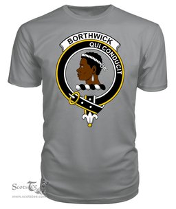 ScotsTee Shop Scottish Borthwick Clan Tartan Scottish Clans Crest T Shirt