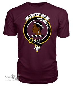 ScotsTee Shop Scottish Borthwick Clan Tartan Scottish Clans Crest T Shirt