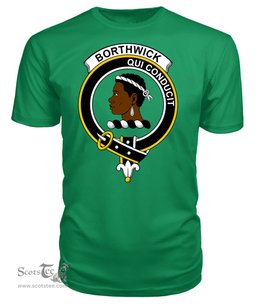 ScotsTee Shop Scottish Borthwick Clan Tartan Scottish Clans Crest T Shirt
