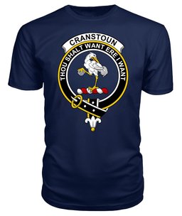 ScotsTee Shop Scottish Cranstoun Clan Tartan Scottish Clans Crest T Shirt