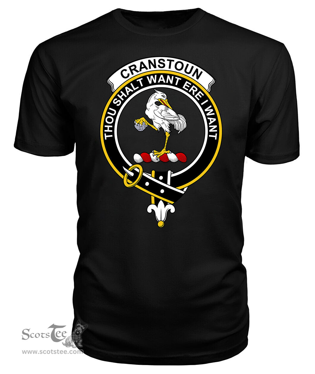 ScotsTee Shop Scottish Cranstoun Clan Tartan Scottish Clans Crest T Shirt
