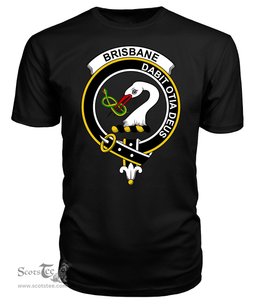ScotsTee Shop Scottish Brisbane Clan Tartan Scottish Clans Crest T Shirt