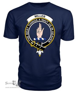 ScotsTee Shop Scottish Miller Clan Tartan Scottish Clans Crest T Shirt