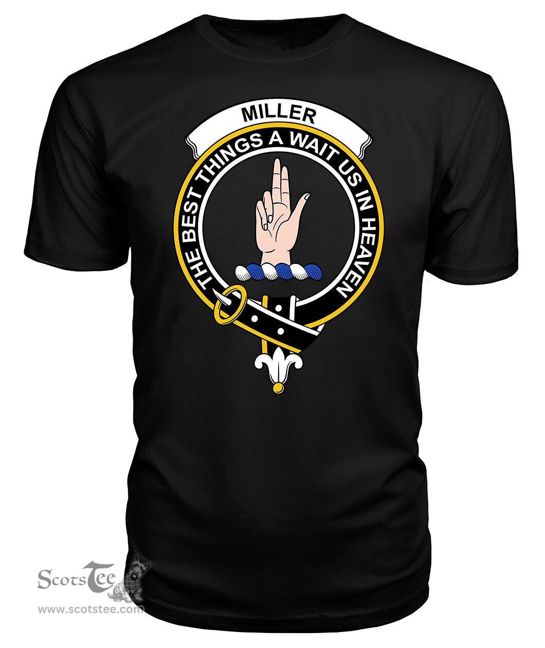 ScotsTee Shop Scottish Miller Clan Tartan Scottish Clans Crest T Shirt