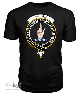 ScotsTee Shop Scottish Miller Clan Tartan Scottish Clans Crest T Shirt
