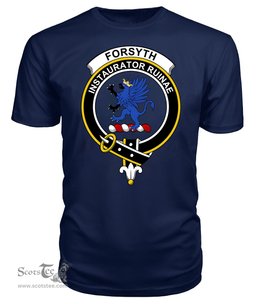 ScotsTee Shop Scottish Forsyth Clan Tartan Scottish Clans Crest T Shirt