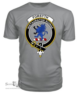 ScotsTee Shop Scottish Forsyth Clan Tartan Scottish Clans Crest T Shirt