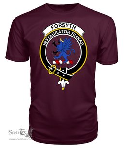 ScotsTee Shop Scottish Forsyth Clan Tartan Scottish Clans Crest T Shirt