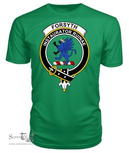 ScotsTee Shop Scottish Forsyth Clan Tartan Scottish Clans Crest T Shirt