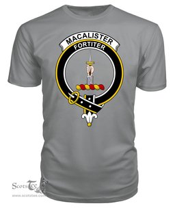 ScotsTee Shop Scottish MacAlister Clan Tartan Scottish Clans Crest T Shirt