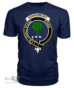 ScotsTee Shop Scottish Kinninmont Clan Tartan Scottish Clans Crest T Shirt