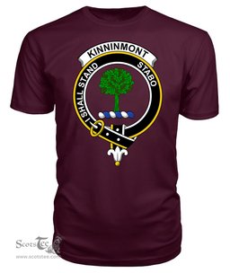ScotsTee Shop Scottish Kinninmont Clan Tartan Scottish Clans Crest T Shirt