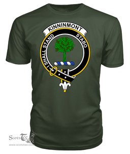 ScotsTee Shop Scottish Kinninmont Clan Tartan Scottish Clans Crest T Shirt