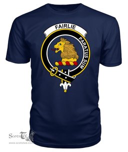 ScotsTee Shop Scottish Fairlie Clan Tartan Scottish Clans Crest T Shirt
