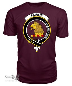 ScotsTee Shop Scottish Fairlie Clan Tartan Scottish Clans Crest T Shirt