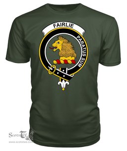 ScotsTee Shop Scottish Fairlie Clan Tartan Scottish Clans Crest T Shirt