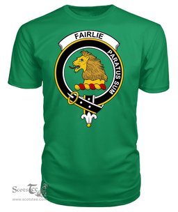 ScotsTee Shop Scottish Fairlie Clan Tartan Scottish Clans Crest T Shirt