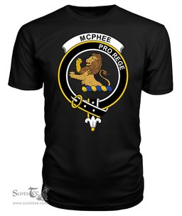 ScotsTee Shop Scottish McPhee Clan Tartan Scottish Clans Crest T Shirt