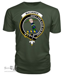 ScotsTee Shop Scottish MacInnes Clan Tartan Scottish Clans Crest T Shirt