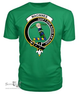 ScotsTee Shop Scottish MacInnes Clan Tartan Scottish Clans Crest T Shirt