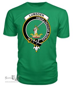 ScotsTee Shop Scottish Lumsden Clan Tartan Scottish Clans Crest T Shirt