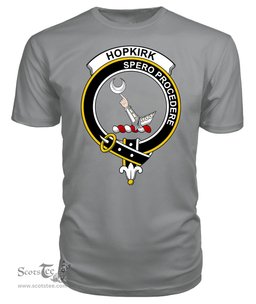 ScotsTee Shop Scottish Hopkirk Clan Tartan Scottish Clans Crest T Shirt