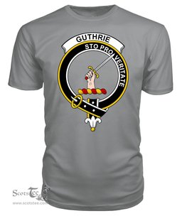 ScotsTee Shop Scottish Guthrie Clan Tartan Scottish Clans Crest T Shirt