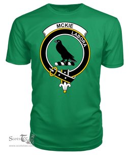 ScotsTee Shop Scottish McKie Clan Tartan Scottish Clans Crest T Shirt