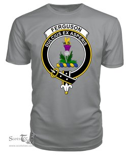 ScotsTee Shop Scottish Fergusson Clan Tartan Scottish Clans Crest T Shirt
