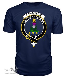 ScotsTee Shop Scottish Fergusson Clan Tartan Scottish Clans Crest T Shirt